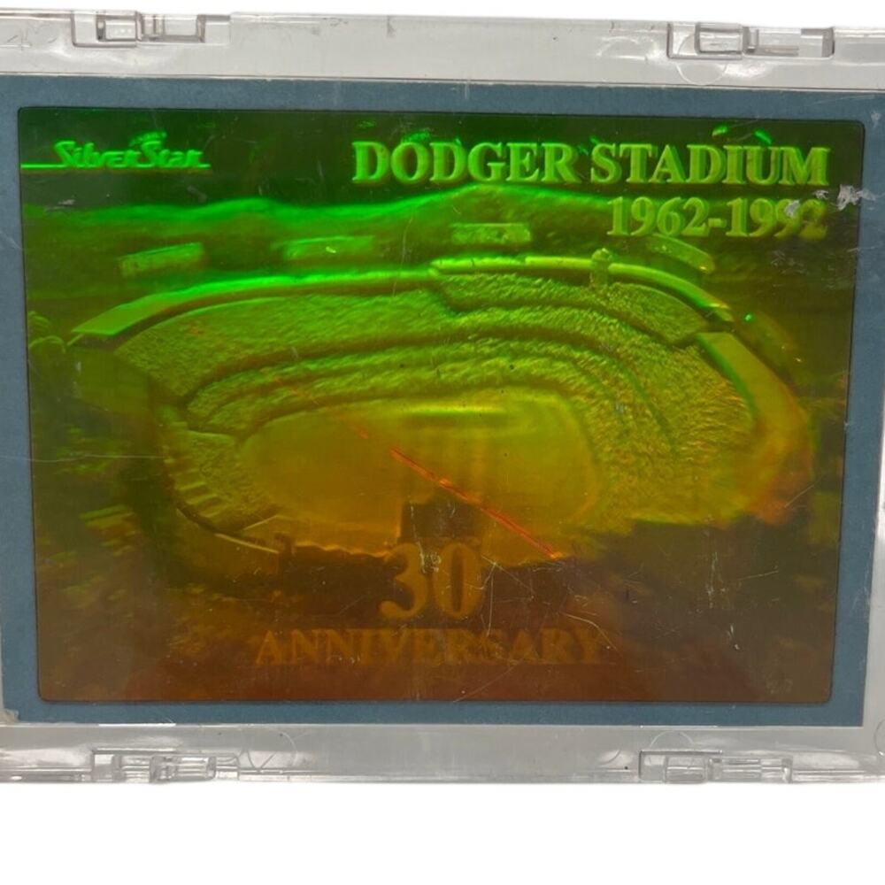 Dodger Stadium Holographic Card May 2 1992 Vintage MLB Baseball